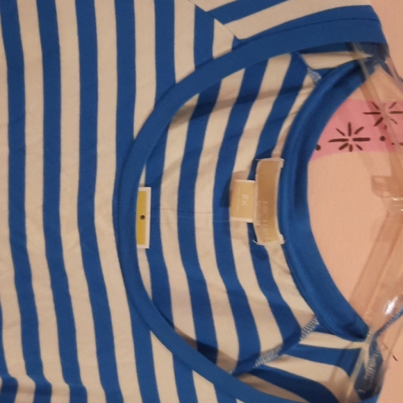 Michael Kors NWT 2X striped blouse - Picture 5 of 6